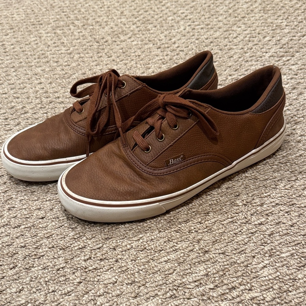 Bass Brown Leather Casual Tie Shoes